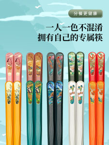 Antibacterial Alloy Chopsticks Household Disposable Miniso Premium Quality Anti-mold Creative Design for Everyone Universal Use