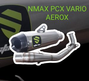 Knalpot ORIGINAL STARBO NMAX PCX VARIO AEROX suara adem ngebas pnp plug n play pemasangannya