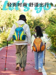 Lightweight Waterproof Outdoor Travel Backpack for Women 20L Check-In Hiking Mountain Climbing Bag Dual-Shoulder Nylon Material