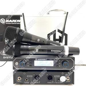 Mic Wireless Hardwell CLX-1 Hitam Original Free 2bh Microphone Wireless Genggam Clx1 Black Clx 1 Bagus ( Bisa COD )