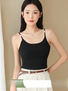 MiiOW | เสื้อกั๊กสายเดี่ยวสำหรับผู้หญิง MiiOW Cat Person ฤดูร้อน 2025 ใหม่ ความรู้สึกเย็นสบาย ด้านหลังสวยงาม แผ่นเสริมหน้าอก แขนกุด เสื้อชั้นใน