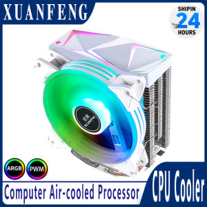 XUANFENG Cpu Cooler Processor install LGA2011 115x 1200 1700 AMD Compatible Intel i5/i7/i9/x79/x99 4/6 Heat Pipe 120mm Argb Fan