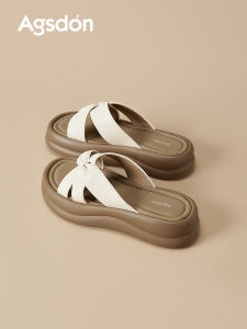 Agsdon | Thick Sole Slippers for Women Outdoor Slip-On Sandals