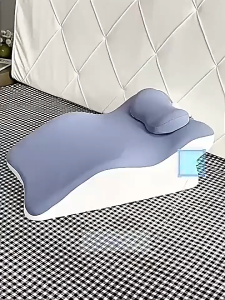 [ความเป็นส่วนตัวการจัดส่ง] หมอนคู่นอน หมอนรองนอน หมอนรองคู่รักอเนกประสงค์ + หมอนรองคอสุขภาพและหมอนอิง ดีไซน์ระบายอากาศ ช่วยรองรับคอ-หลัง พักผ่อนเต็มที่ Face Down Pillow Washable Cover Ergonomic Prone Pillow for Relaxing Sleeping.