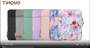 TiMOVO 13.3 Inch Laptop Sleeve Bag Zipped Anti-Lost Shoulder Bag with Pockets for MacBook Air 2022-2018MacBook Pro 2022-2016Galaxy Tab S8+