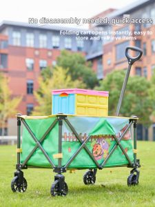 YINSHANG | Cartoon Dopamine Portable Foldable Hand Cart