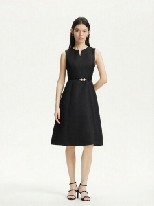 Vero Moda | Đầm A-Line Họa Tiết Sẫm Màu Có Đai V-Neck