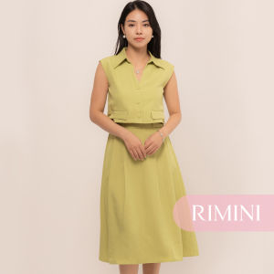 RIMINI - Dress Formal Wanita Tanpa Lengan A-Line Sleeveless Size XS-XL - Matilda Dress CC31980-1