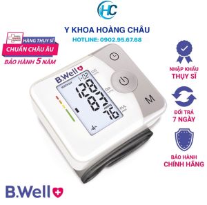 [CHÍNH HÃNG] BWell Med 57 - Máy đo huyết áp cổ tay điện tử tự động B.Well Med 57(Nhập khẩu chính hãng Thụy sĩ-BH 5 năm hư đổi mới)