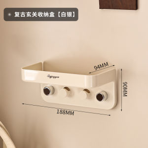 Retro Style Wall Mounted Entrance Storage Box Decorative Key Holder Nordic Style Home Decoration Accessories Organizer Shelf