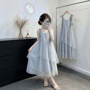 SHANGLEXIONG | Đầm Không Tay Chất Lượng Cao Độc Đáo Cho Bé Gái