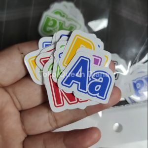 stiker huruf alfabet kombinasi stiker huruf abjad besar dan kecil warna warni isi 26 pcs lengkap