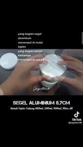 100 PCS Seal Induksi PET 51 / 52 mm- Segel Alumunium Foil Botol Toples Plastik