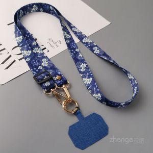 สายโซ่โทรศัพท์แบบพกพาได้ สายสะพายไหล่แบบปรับได้สำหรับผู้หญิง สไตล์ย้อนยุคแบบชาติพันธุ์ สายรัดคอแข็งแรง