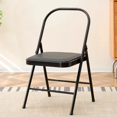 Foldable Yoga Chair PU Surface Pilates Auxiliary Chair Yoga Studio Equipment Fitness Exercise Stretching Seat ActStar Brand