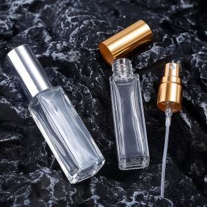 10ml Transparent Glass Perfume Spray Bottle Leakproof Refillable Perfume Container Empty Dispenser Bottle for Travel