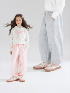 MUCMUKN | Ballet Sweet Heart Style Bow-knit Pants Breathable Double-faced Cotton