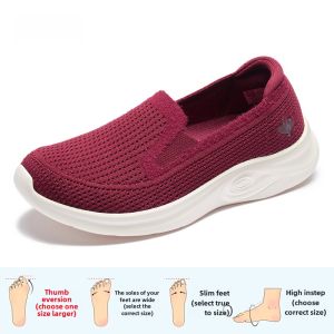 Comfortable Slip-On Walking Shoes for Elderly Women Soft Bottom Lightweight Anti-Slip Casual Shoes Suitable for Daily Wear