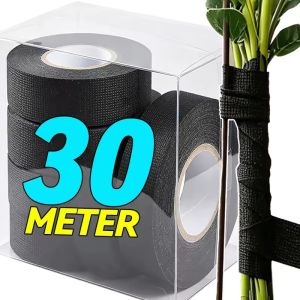 15M Bonsai Training Self-adhesive Tape Non-woven Fabric Black Plant Grafting Tape Insulation Moisture Retention Protection Garden Tools
