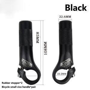 Hợp Kim Nhôm Đen MTB Tay Lái Xe Đạp Chống Sốc Xe Đạp Phụ Trợ Sừng Còn Lại Ngoài Trời Đi Xe Tay Lái Chiều Dài 14.5Cm