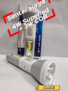 Senter LED Emergency Rechargeable Surya SYT Astro SYT P3W 2COB/P4W 3COB