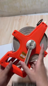 Meteran Tanah Tancap Gulungan Fiber 50M Expander