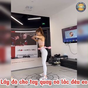 Vòng Lắc Bụng Tezewa - Có Đếm Số Thông Minh - Thích Hợp Giảm Béo Bụng - Tập Giảm Cân - Đốt Mỡ Toàn Thân