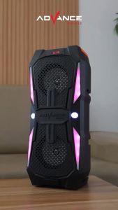 Speaker Bluetooth Karaoke Wireless ADVANCE KS-2612 LED Double Woofer Gratis ( MIC TANPA KABEL + REMOT + CASAN USB TIPE-C )