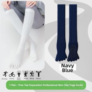 Acalen | Pilates Yoga Anti-slip Five-finger Long Socks