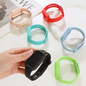 Sport Silicone Case Strap for Xiaomi Smart Band 9 Active Anti Gores Screen Protector Bumper Cover Rubber Band Accessories Jam Tangan for Smartwatch Redmi Band 3 / Mi Band 9 Active