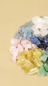 1LB/Bag Natural Raw Rainbow Fluorite & Amethyst Rough Stones Crystal Healing Specimen & Natural Minerals for Fish Tank Home