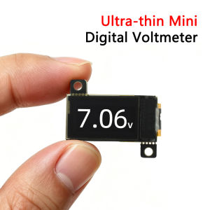 Ultra Thin Mini Digital Voltmeter 0.5Inch OLED 12Bit ADC High Precision Voltage Meter 5Hz/10Hz Adjustable 0-30V For Power Supply