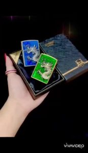HỘP QUẸT BẬT LỬA ZIPPO ZORRO XĂNG ĐÁ KHẮC DẬP NỔI 6 MẶT HÌNH RỒNG PHỦ BÓNG