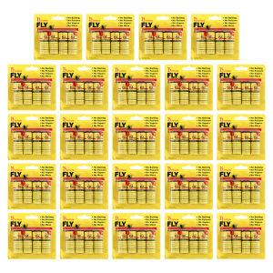 24 ชิ้น Sticky Fly Trap ในร่มแขวน Fly เทป Fly กระดาษเทป Fly ริบบิ้นบินแมลงสำหรับ Bug gnat แมลงยุง