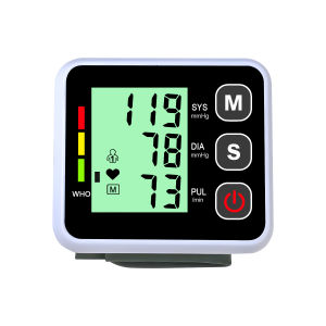 Medical Digital LCD Wrist Automatic Blood Pressure Monitor Sphygmomanometer PR Heart Beat Rate Pulse Mete Tonometer Health Care