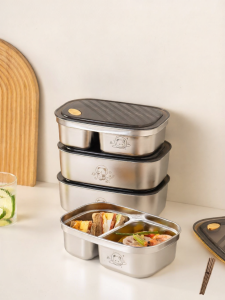 onlycook | Insulated Stainless Steel Bento Box Dual-compartment