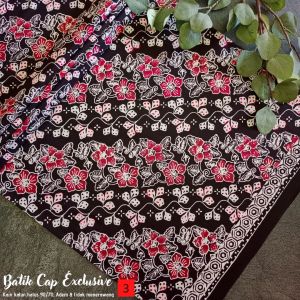Kain Batik Cap Garutan 2 Series - Motif Bunga Series - Batik Cap (Bukan Batik Print) - Fashion Batik Pria Wanita - Batik Kombinasi