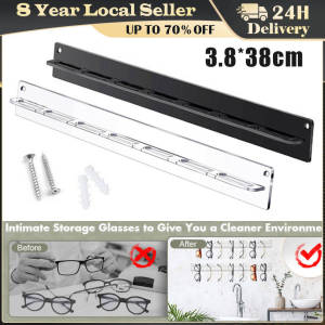 Transparent Acrylic Glasses Holder Wall Mounted Sunglasses Organizer Rack Eyeglasses Display Hanger Rack Jewelry Shelf