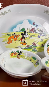 Corelle USA - Mickey Mosue - [Bán lẻ] 1 Món Tô Dĩa Mickey