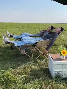 เก้าอี้พับกลางแจ้ง 3 ระดับ! พร้อมที่วางขา เก้าอี้ camping ปิกนิก ประมง การนอนกลางวัน เก้าอี้ตั้งแคมป์ เก้าอี้อาบแดด