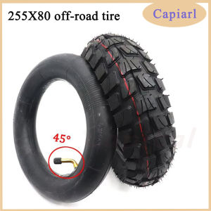 10-Inch 255X80 Off-Road Tire Inner Tube Outer Tyre Used for ZERO 10X Zero10X Antiskid Thickening Electric Scooter