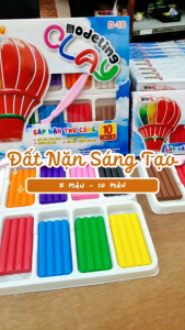 Combo 5 Hộp Sáp Nặn WinQ D-06 6 Màu – Đất Nặn Cho Bé Thỏa Sức Sáng Tạo Kèm Bộ Dụng Cụ