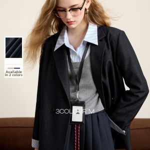 3COLOUR·S | Autumn Style Double Breasted Structured Shoulder Blazer M