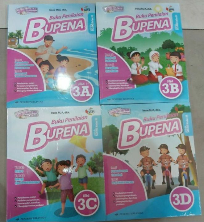 BUKU PENILAIAN BUPENA UNTUK SD MI KELAS III 3 JILID 3A 3B 3C 3D TEMA 1 ...