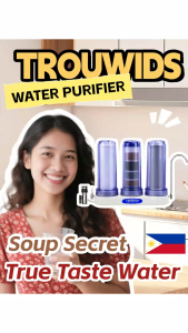 TROUWIDS Water Purifier Filter Water Filter Purifier For Home 8 in 1 Alkaline Tap Water Three-Stage Filter Complete Set - Lazada