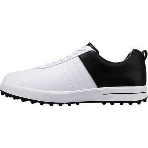 PGM Mens Golf Shoes Lightweight Slip-On Casual Sport Shoes Fall Waterproof No-Tie Golf Shoes Mens Board Shoes