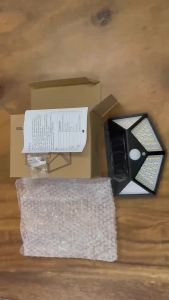 1/2/4Pcs 100 LED Solar Wall Lights Outdoor Solar Lamp Motion Sensor Solar Powered Sunlight Street Light for Garden Night Light