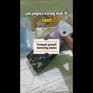 Kostak Pensil Karakter Joyko / Kostak Kancing Estetik Joyko / Tempat Pensil Murah