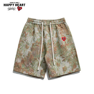 CHARLES JANGS HAPPY HEART | Loose Summer Hawaiian Shorts