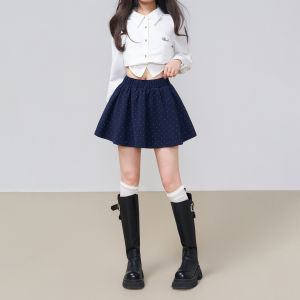KEIKO | Youthful Dots A-Line Mini Skirt